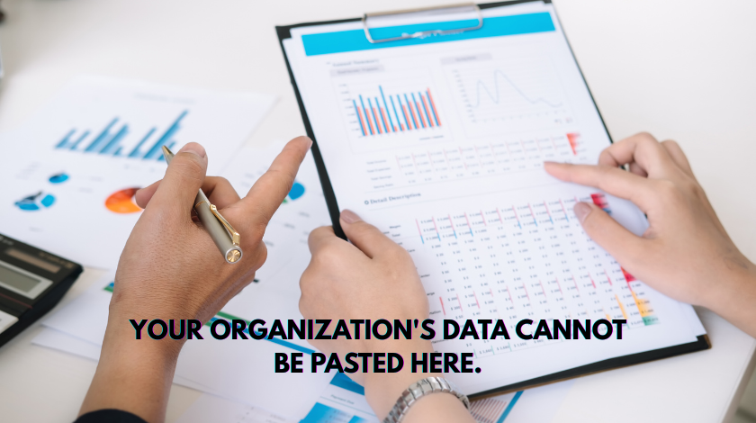 your organization's data cannot be pasted here.