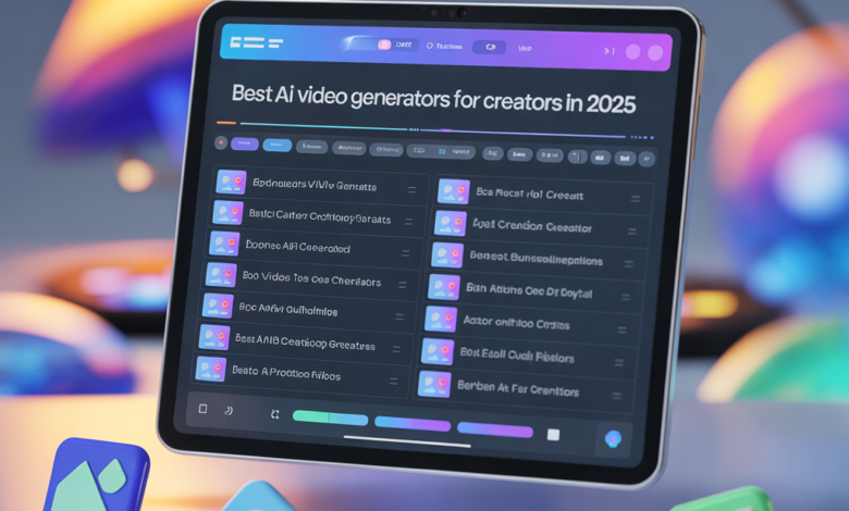 Best AI Video Generators for Creators in 2025