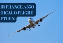 air france a350 chicago flight return