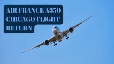 air france a350 chicago flight return